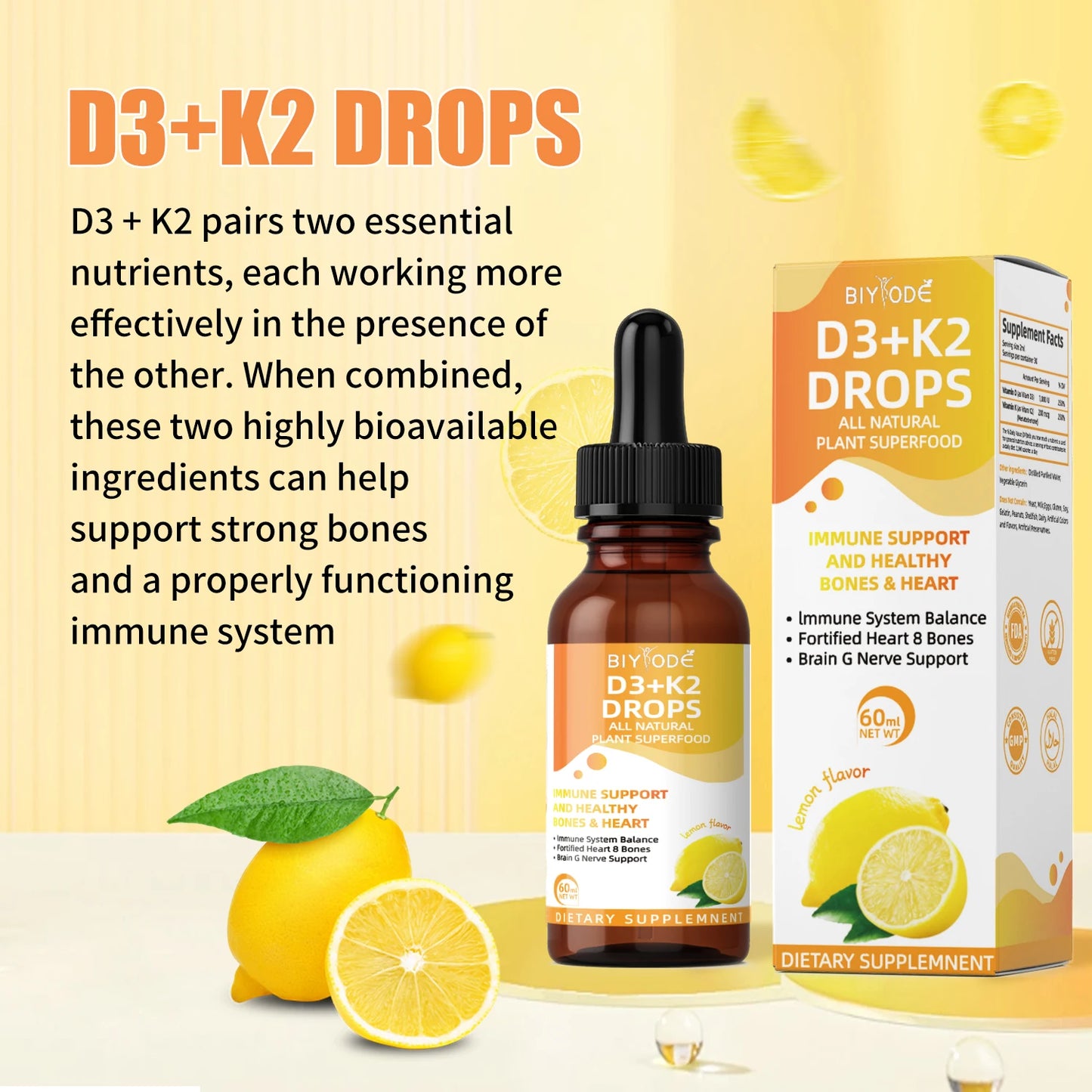 biyode vitamin d3 k2 and supplement wholesale immune system support multi vitamin liquid drops