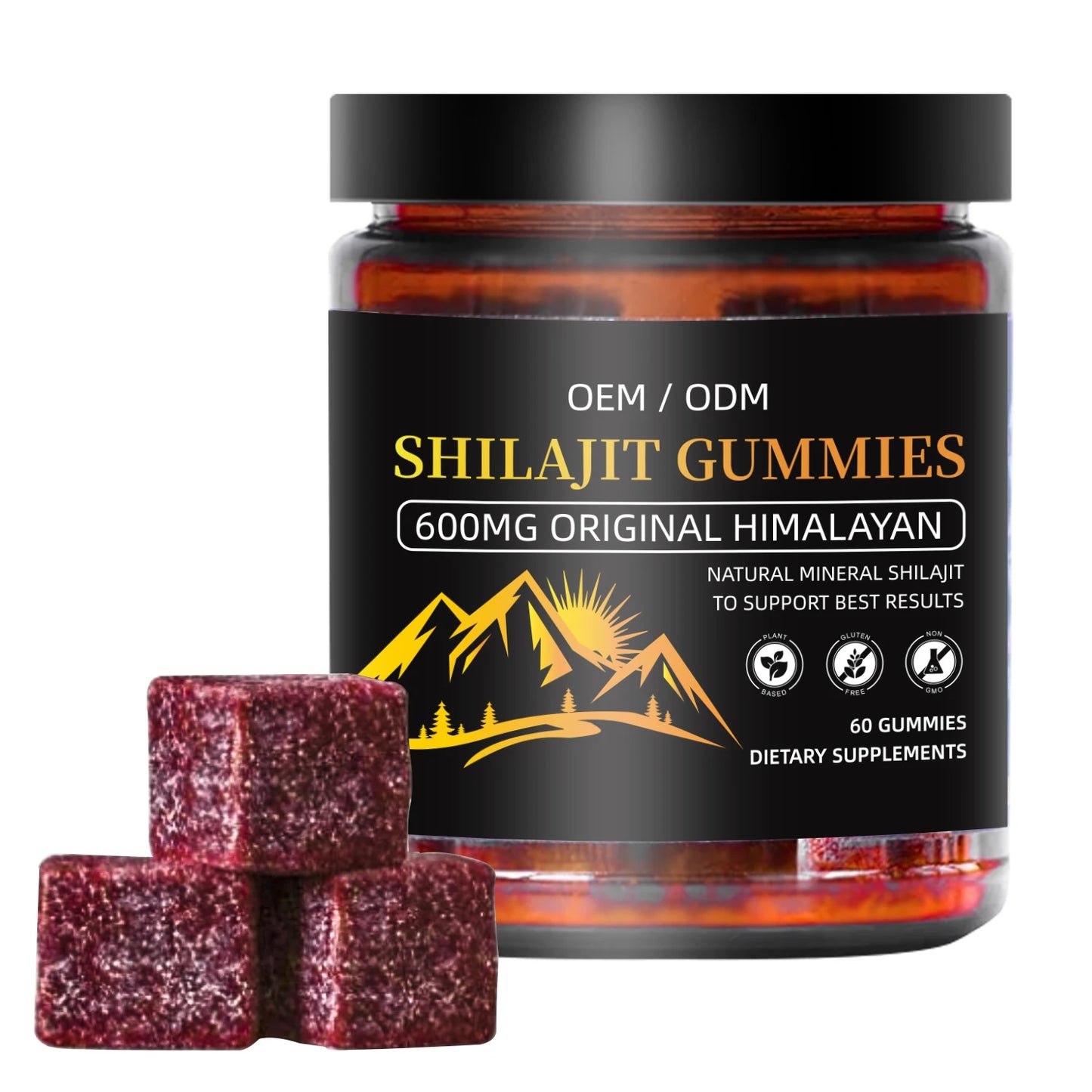 OEM ODM custom private label supplement manufacturer pure shilajit gummies