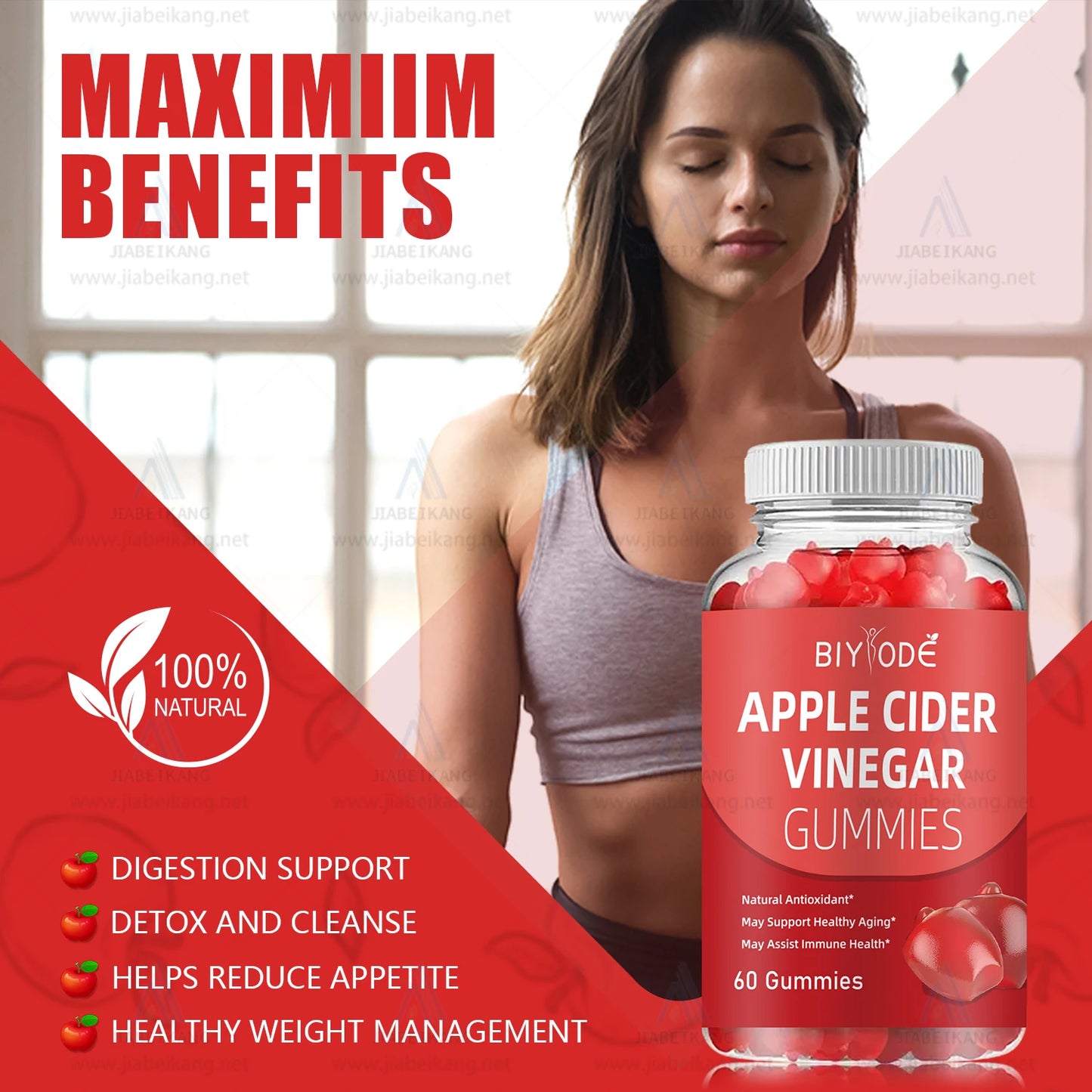 Apple Cider Vinegar Natural Plant Extract Burn Fat Product health care supplement Detox Gummies Candy