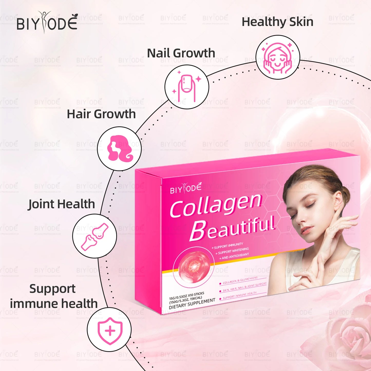 biyode collagen supplement for skin whitening beauty product hair nails health supplement collagen jelly