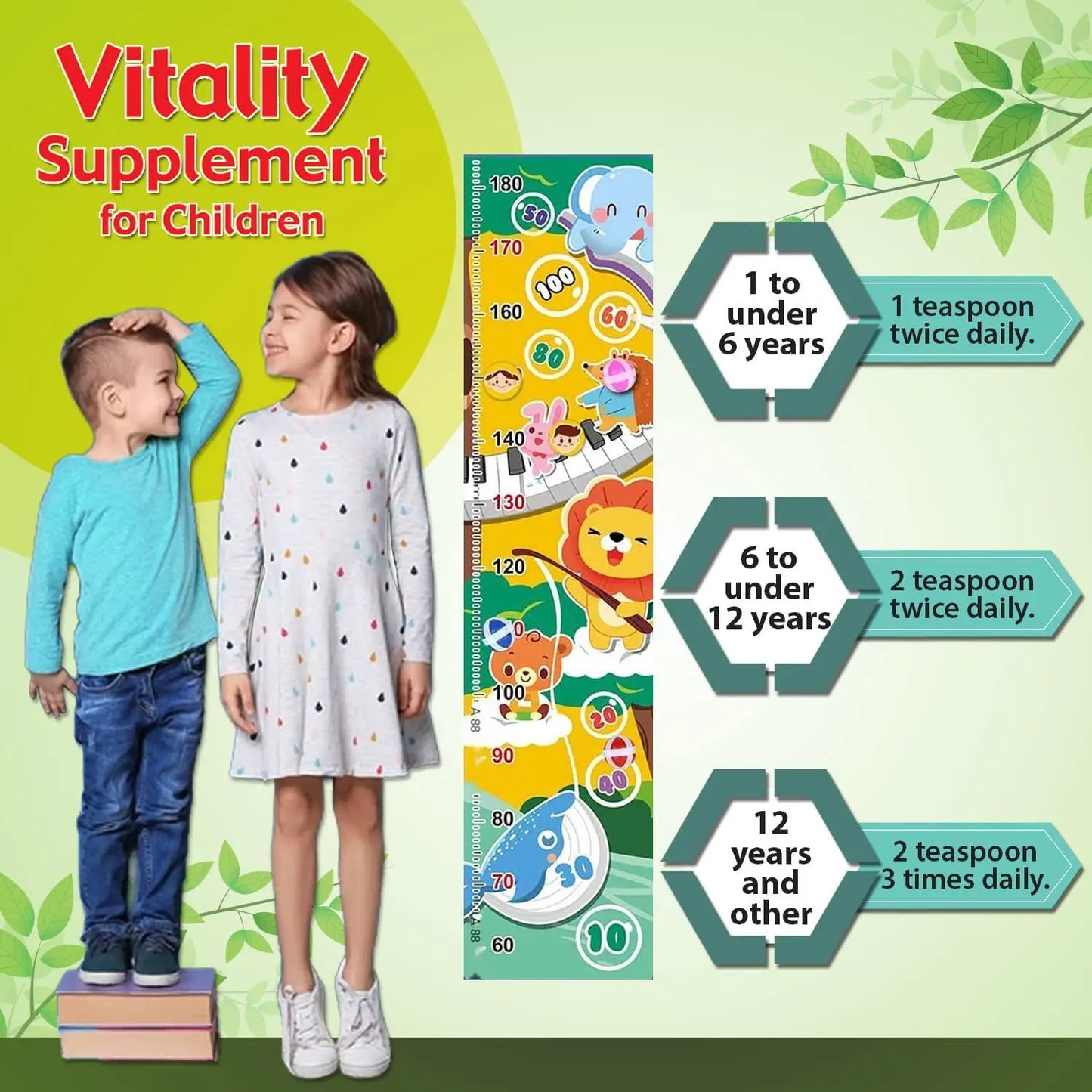 Kids Vitality Syrup Appetite Boost Growth Activity Kids Vitality Supplement Multivitamin Syrup