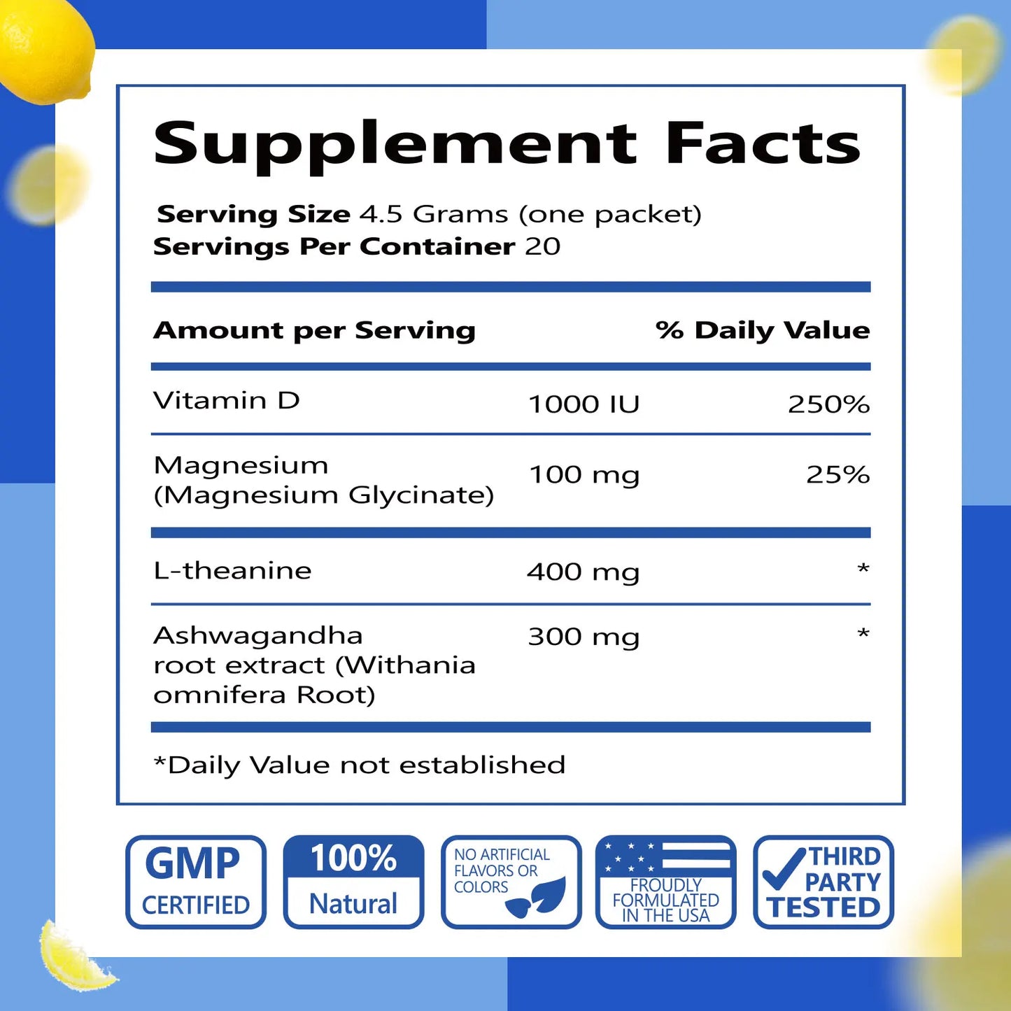 Biyode super calm drink magnesium powder