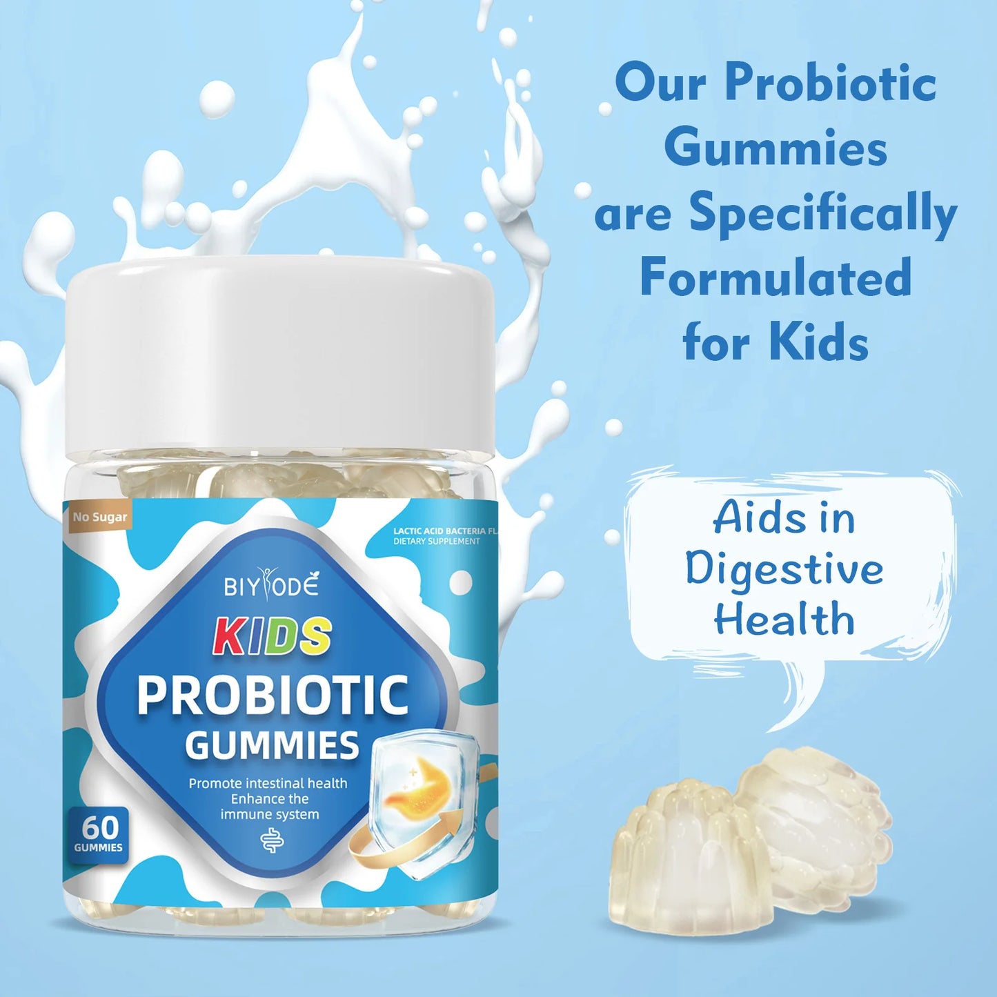 Wholesale Biyode Children Healthcare Supplements Kids Probiotics Gummies