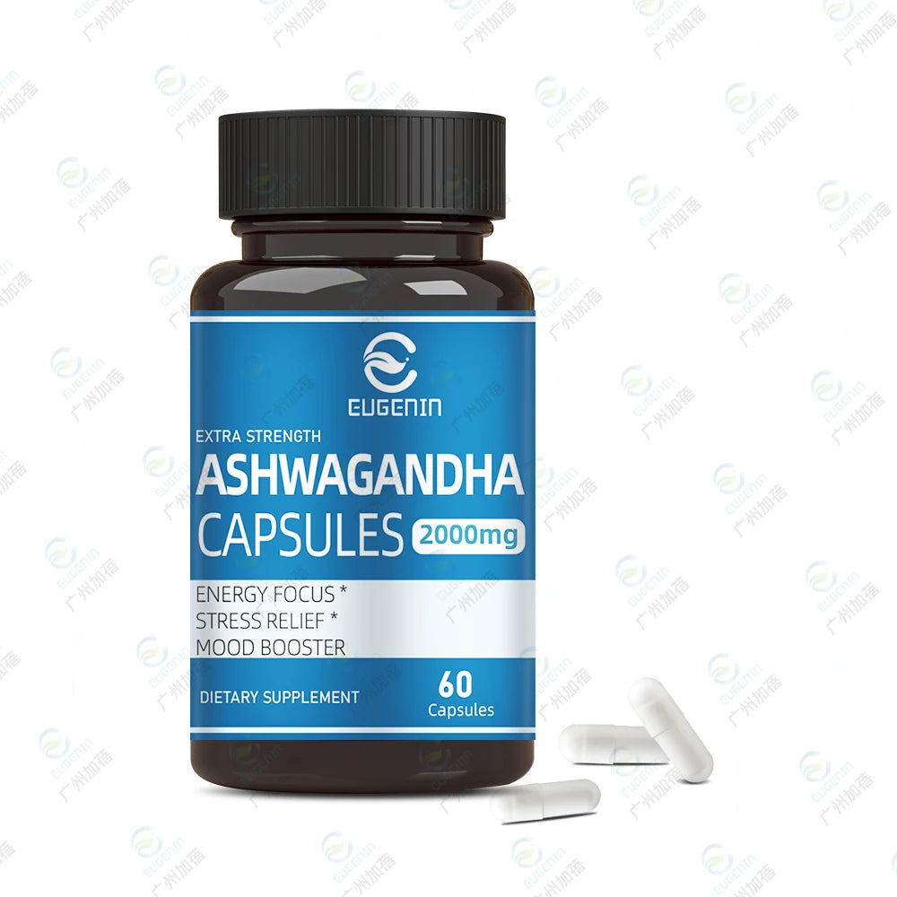 custom logo label supplement manufacturer ksm66 ashwagandha help sleep capsules