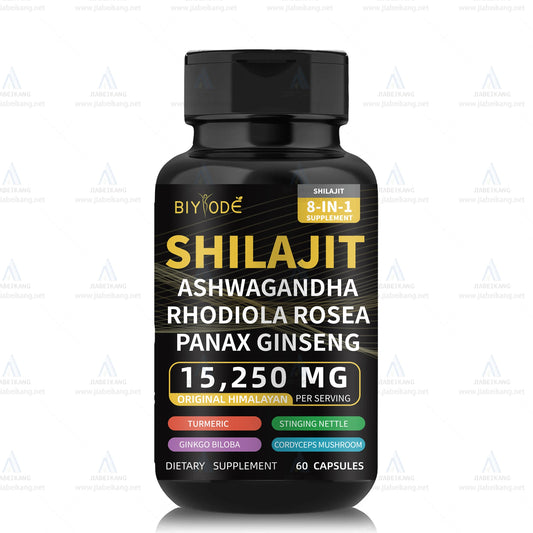 New good ready formula pure himalayan shilajit capsules with ashwagandha ginseng healthcare vitamin 8 in 1 energy supplement