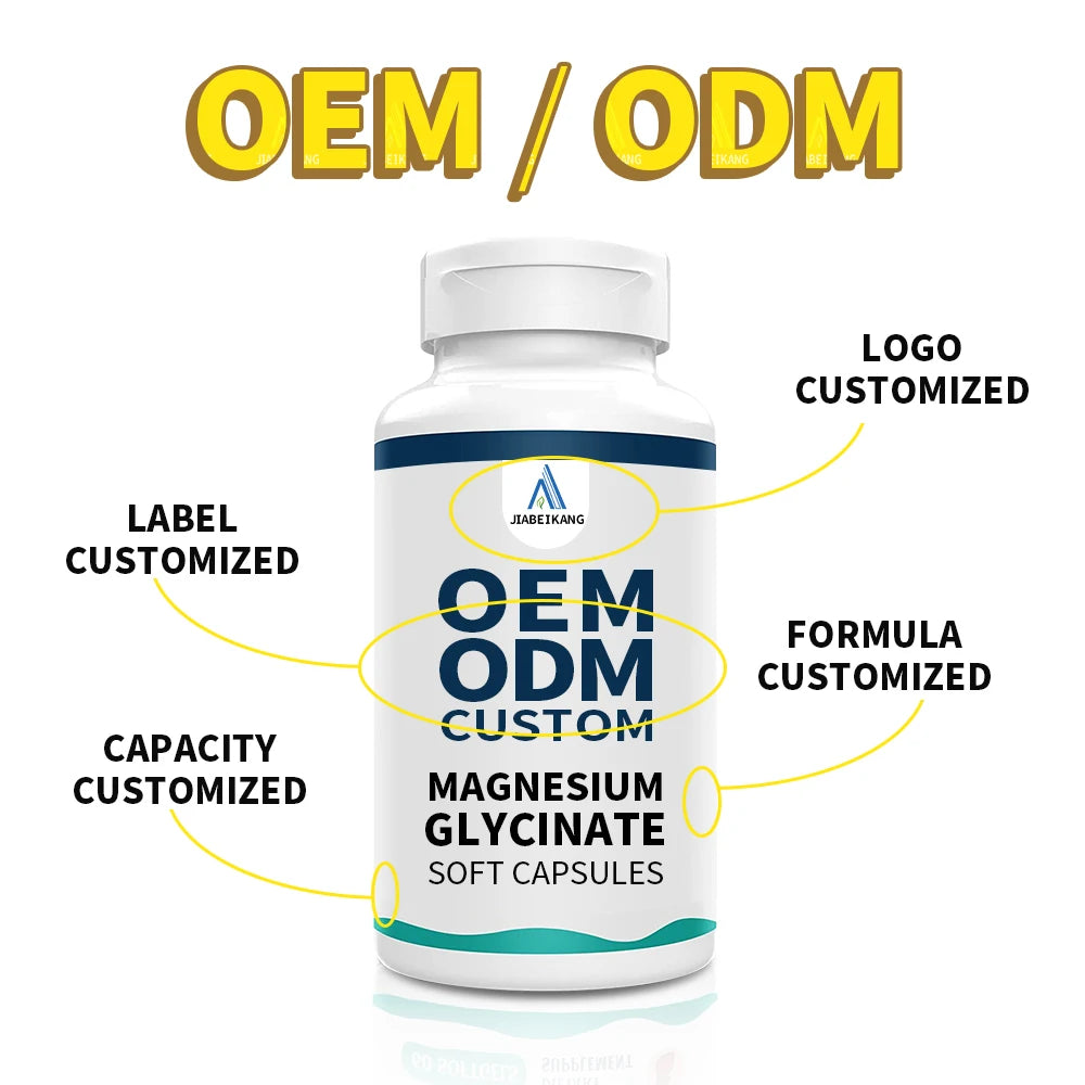 Certificate Factory NSF HALAL COA GMP Wholesale Magnesium Glycinate Capsules