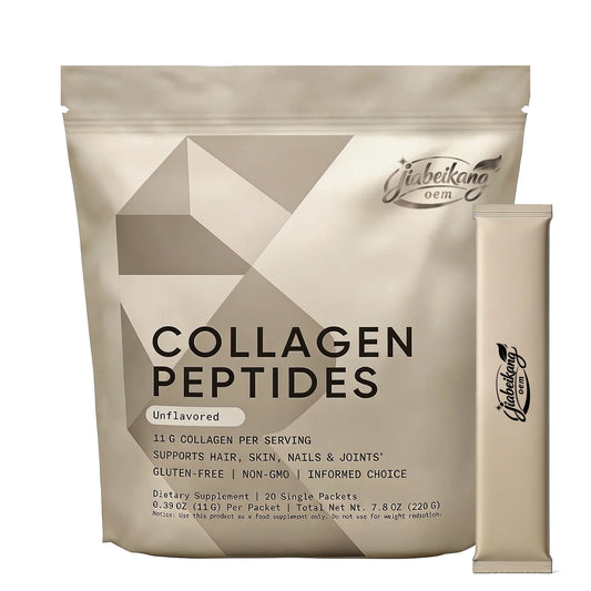 Hydrolyzed Type I III Collagen Peptides Sachets Bovine Collagen Protein Powder Daily Nutrition Supplement