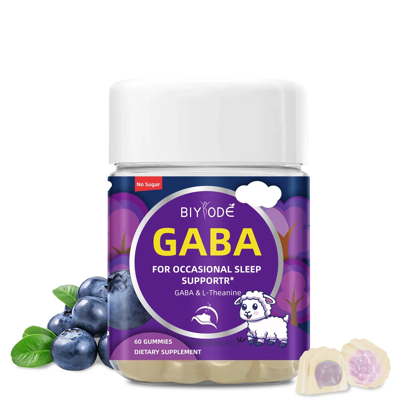 biyode effective formula sleep better supplement ready stock fast shipping wholesale gaba sleep gummies melatonin