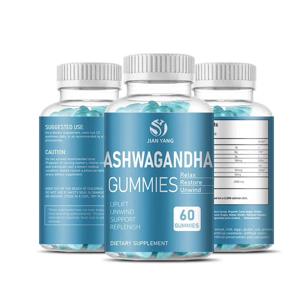 OEM Calming gummies Anti Stress Relief Flavor Antioxidant supplement Well Sleep Ashwagandha Gummies