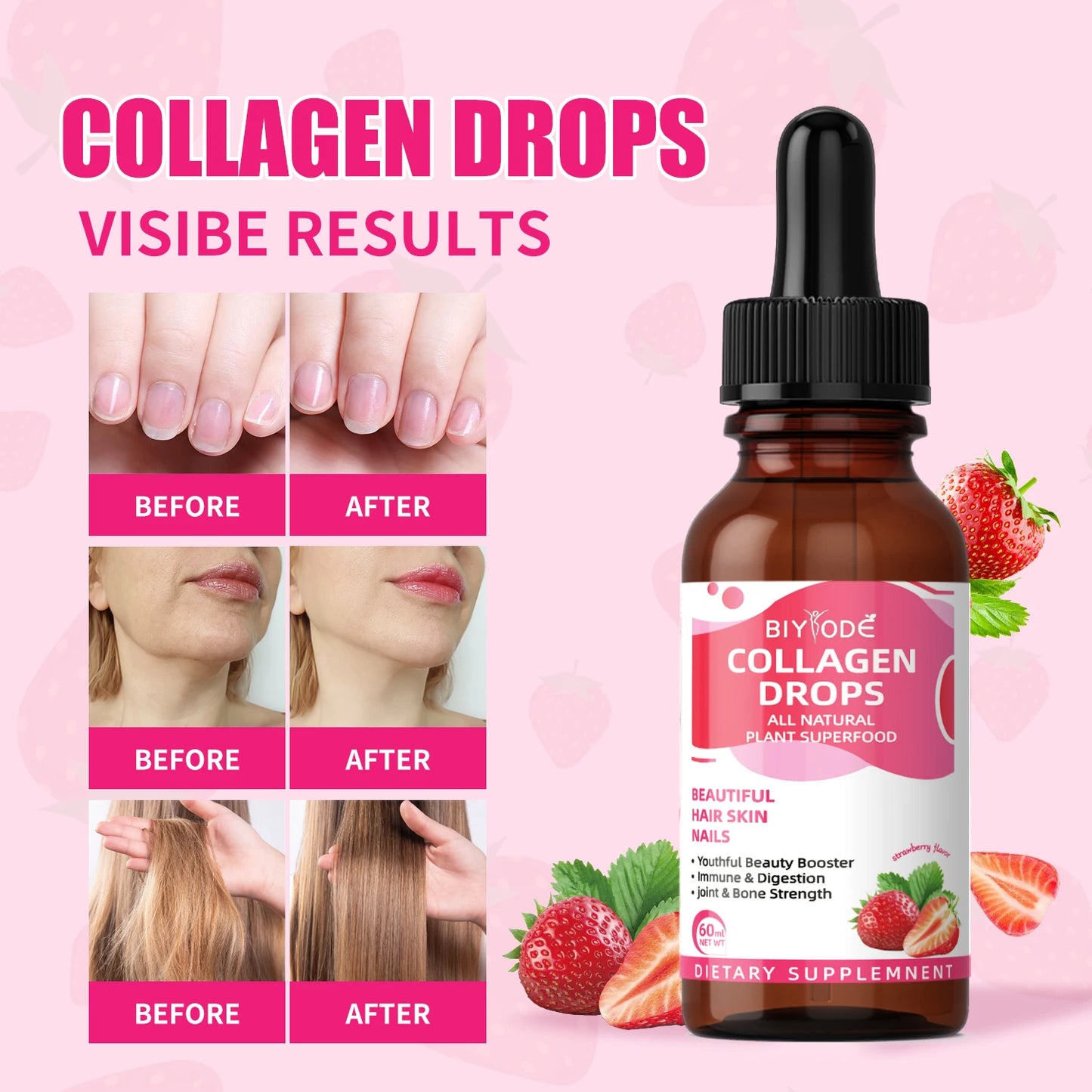 OEM ODM custom collagen marin for the skin whitening dietary supplement wholesale drink liquid multi collagen drops