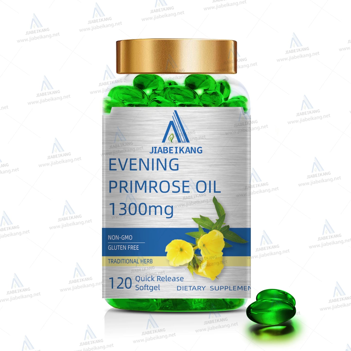 GMP Factory OEM Evening Primrose Oil for women healthcare Soft Capsules Halal food supplement