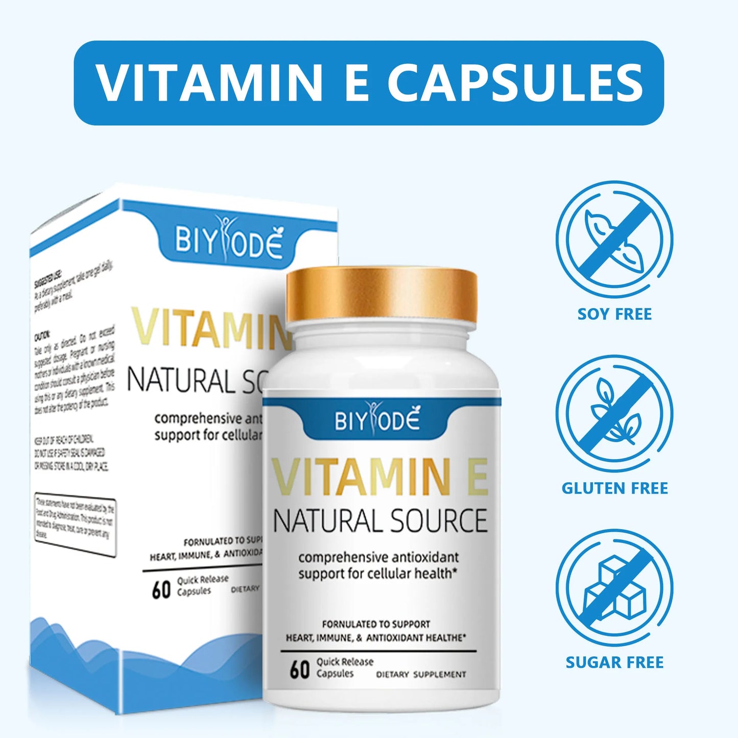 OEM Private Label Food Supplements Vegan Collagen Vitamin  E Capsules