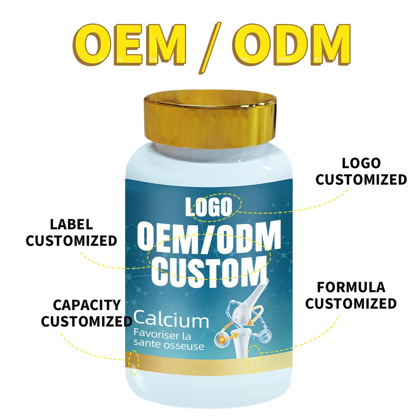 OEM ODM Calcium Vitamin D3 Softgel Supplement Bone Nutrition Custom Brand Manufacturing Service