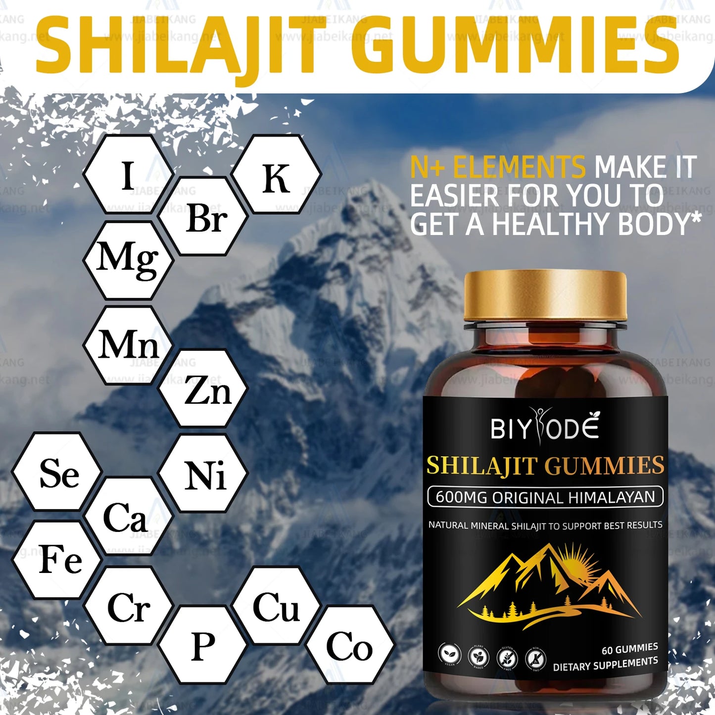 Certificated factory organic puro gold himalayan shilajit supplementt wholesale private label natural bulk shilajit gummies