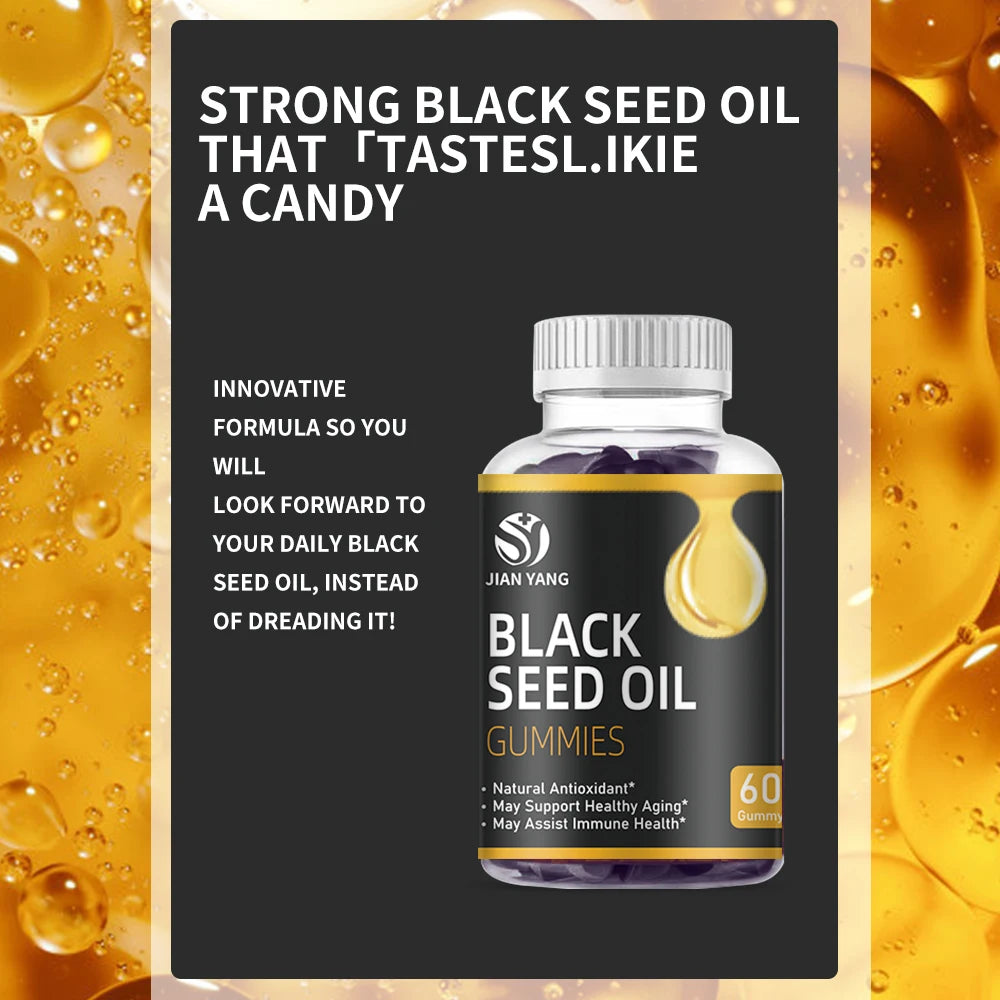 OEM Private Label Black Seed Oil Gummies and honey Fat Burner Sea Moss Elderberry Supplement Gummies