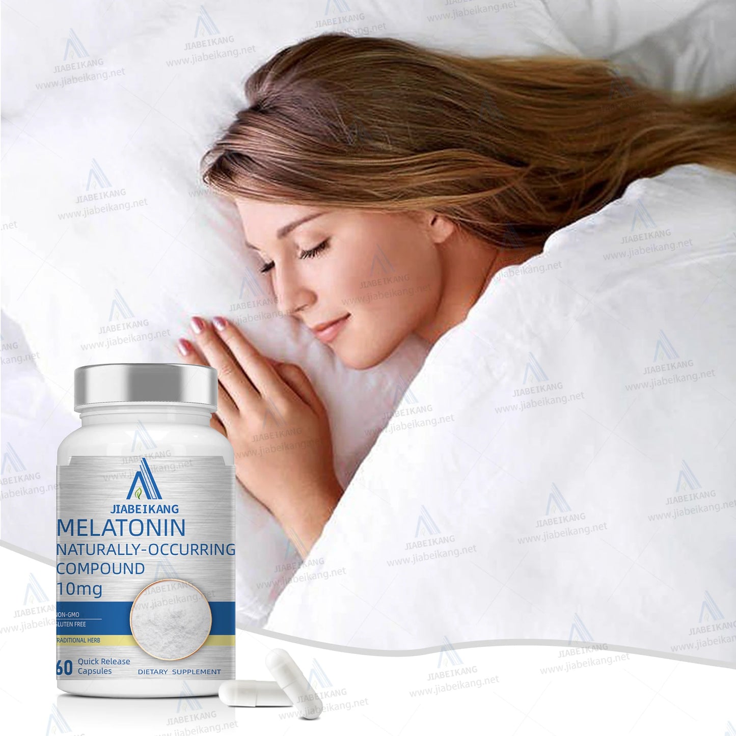 OEM custom vitamins and supplements sleep health products pure melatonin pills capsules