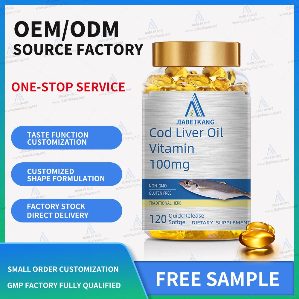 GMP factory vegetarian soft capsule cod liver oil vitamin bittern custom oem vegetarian soft capsule