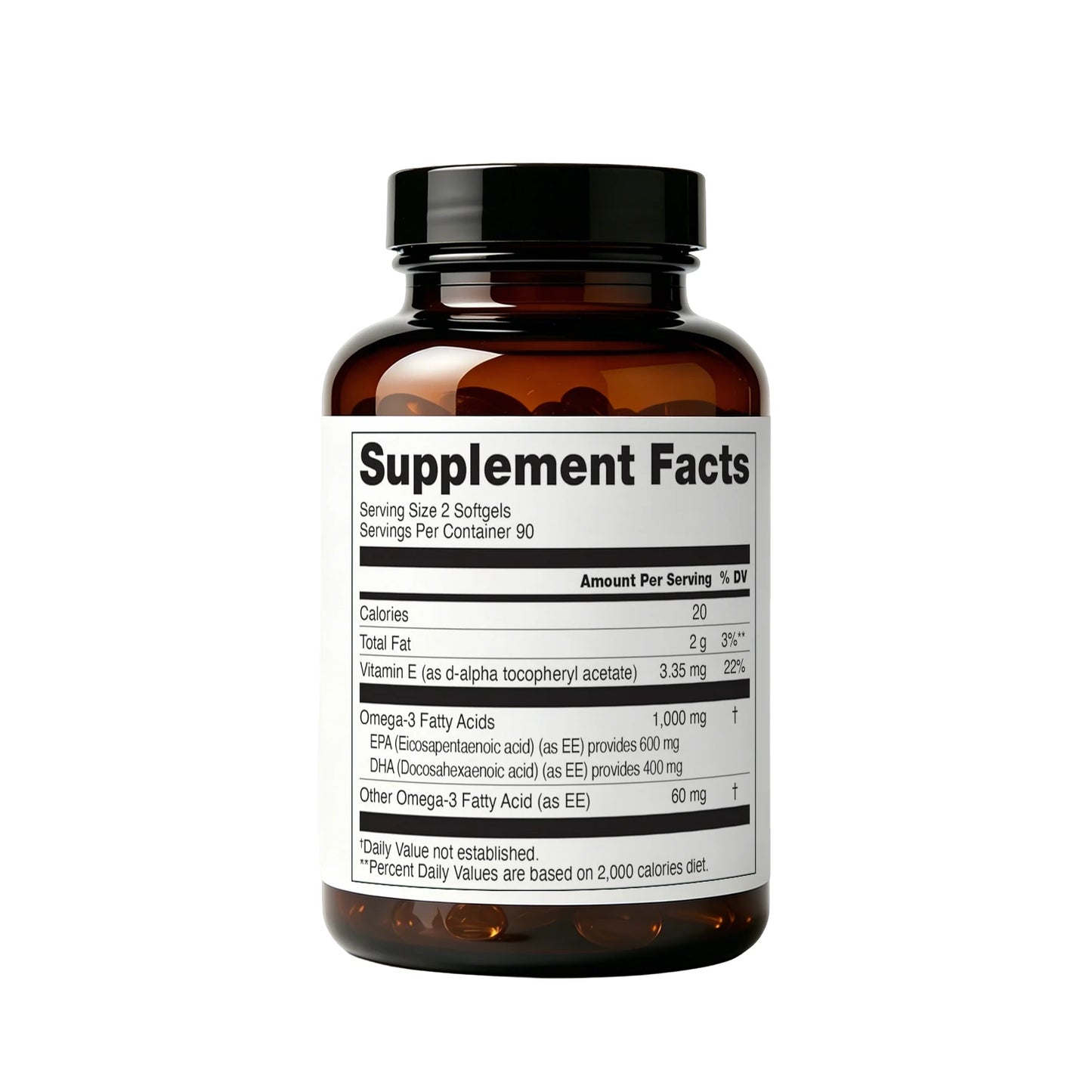 Wild Caught Omega 3 Fish Oil Softgels with Vitamin E Lemon Flavor High EPA DHA Formula OEM Private Label Dietary Supplement