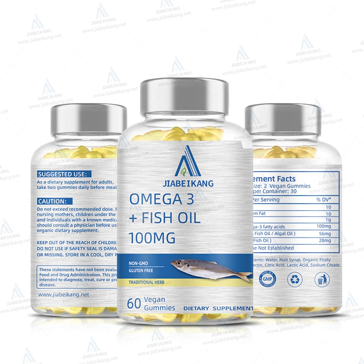 GMP Manufacturer omega 3 Fish Oil 100mg for Children Kid Nature Vitamin Nutrition Supplement Immune boost Gummies Candy