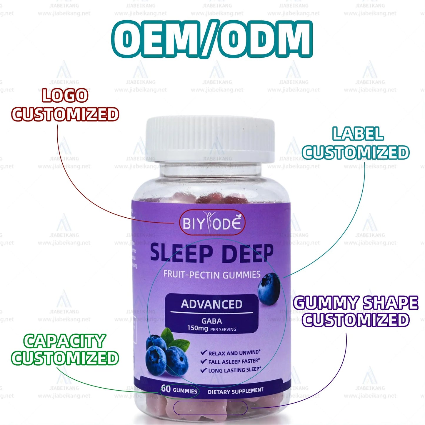 Sleep Well Supplement Relax For Men Women Gummy Calm Mood Energy Bears Melatonin Gummies