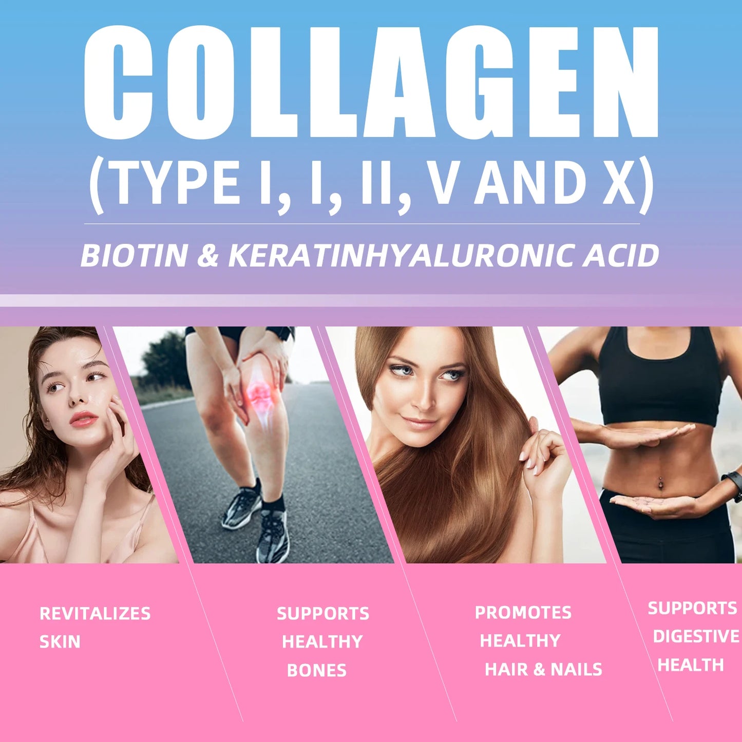 OEM ODM custom private label supplement manufacturer 14 in 1 collagen capsules