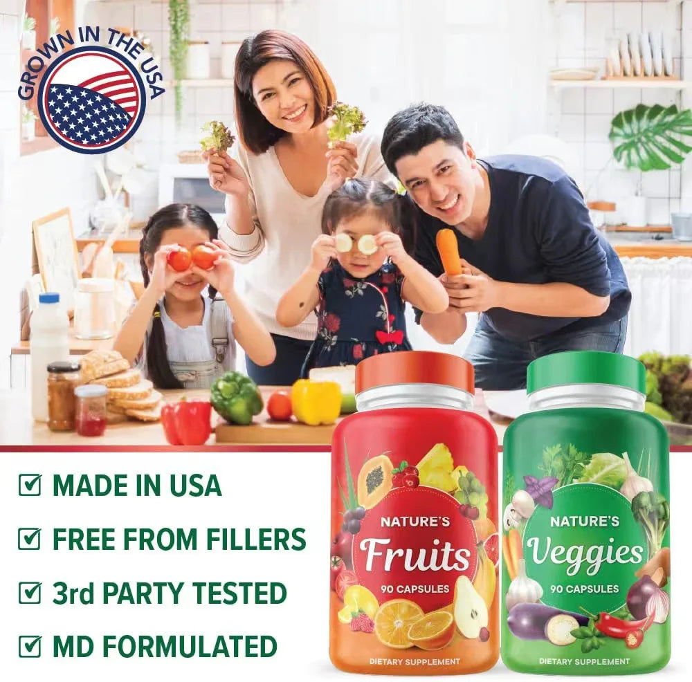 Superfood organic vitamin fruit wholesale balance of nature fruits and veggies - whole food supplement capsules