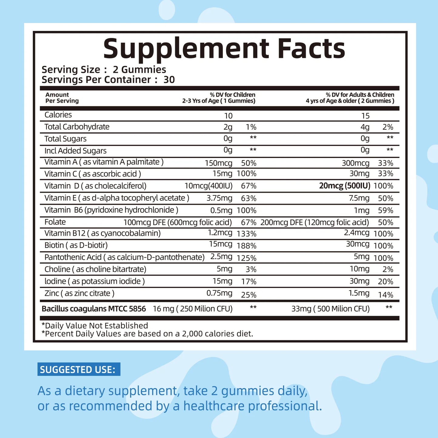 Wholesale Biyode Children Healthcare Supplements Kids Probiotics Gummies