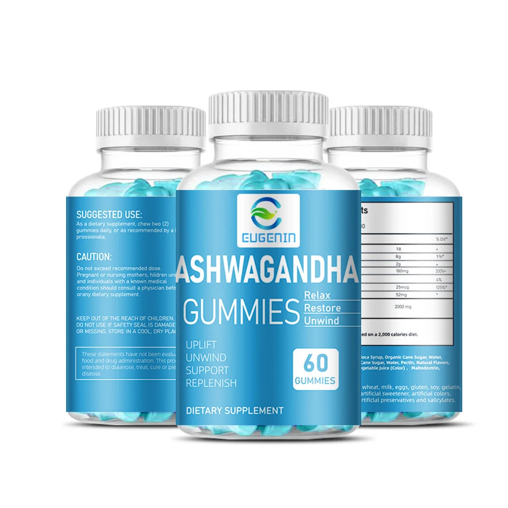 OEM Anti Stress Flavor Antioxidant supplement Well Sleep Ashwagandha KSM-66 Gummies