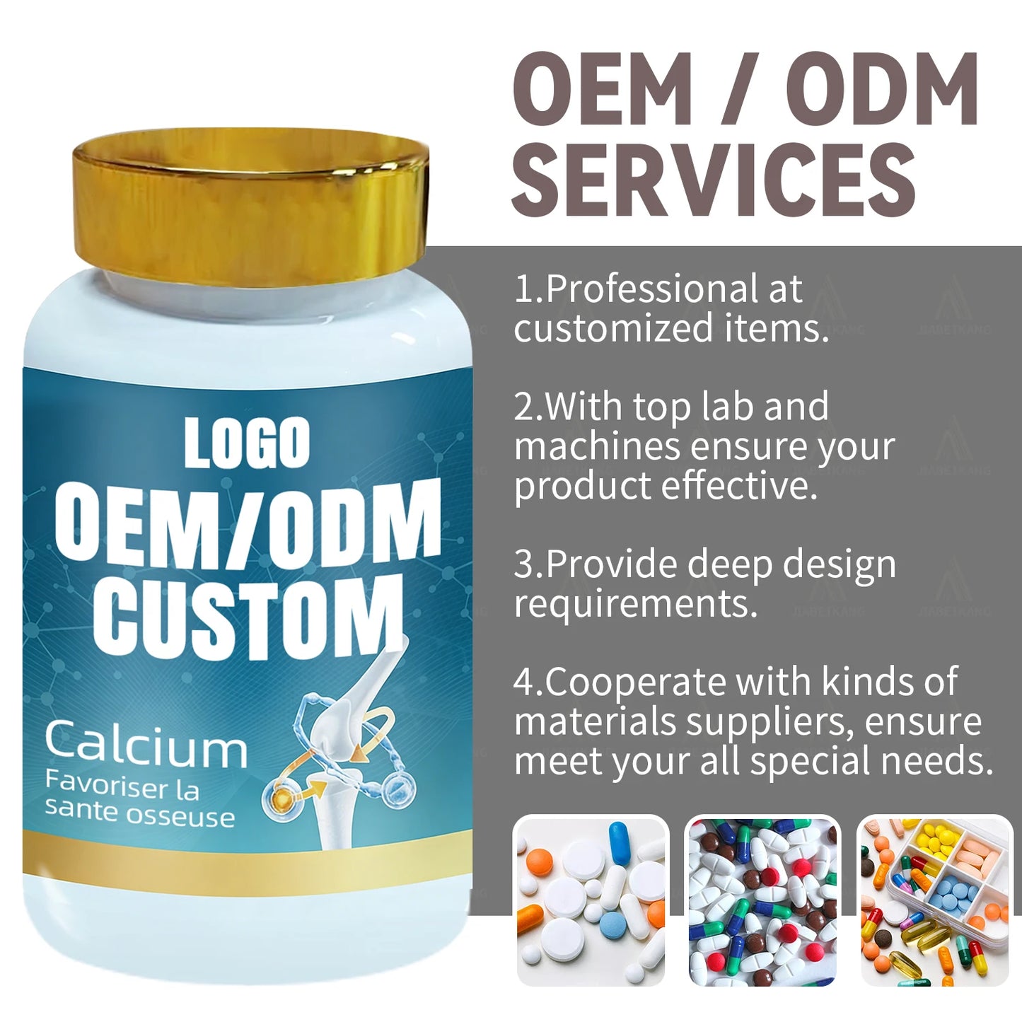 OEM ODM Calcium Vitamin D3 Softgel Supplement Bone Nutrition Custom Brand Manufacturing Service