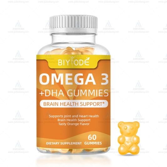 DHA Fish Oil Gummies Omega 3 Candy Gummy Heart and Brain Health Supplements