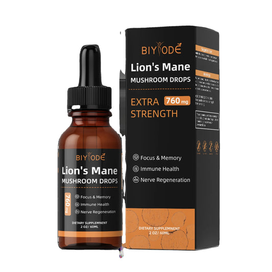 Herbs Brain Supplement Lions Mane Tincture Mushroom drops for Natural Immune Support