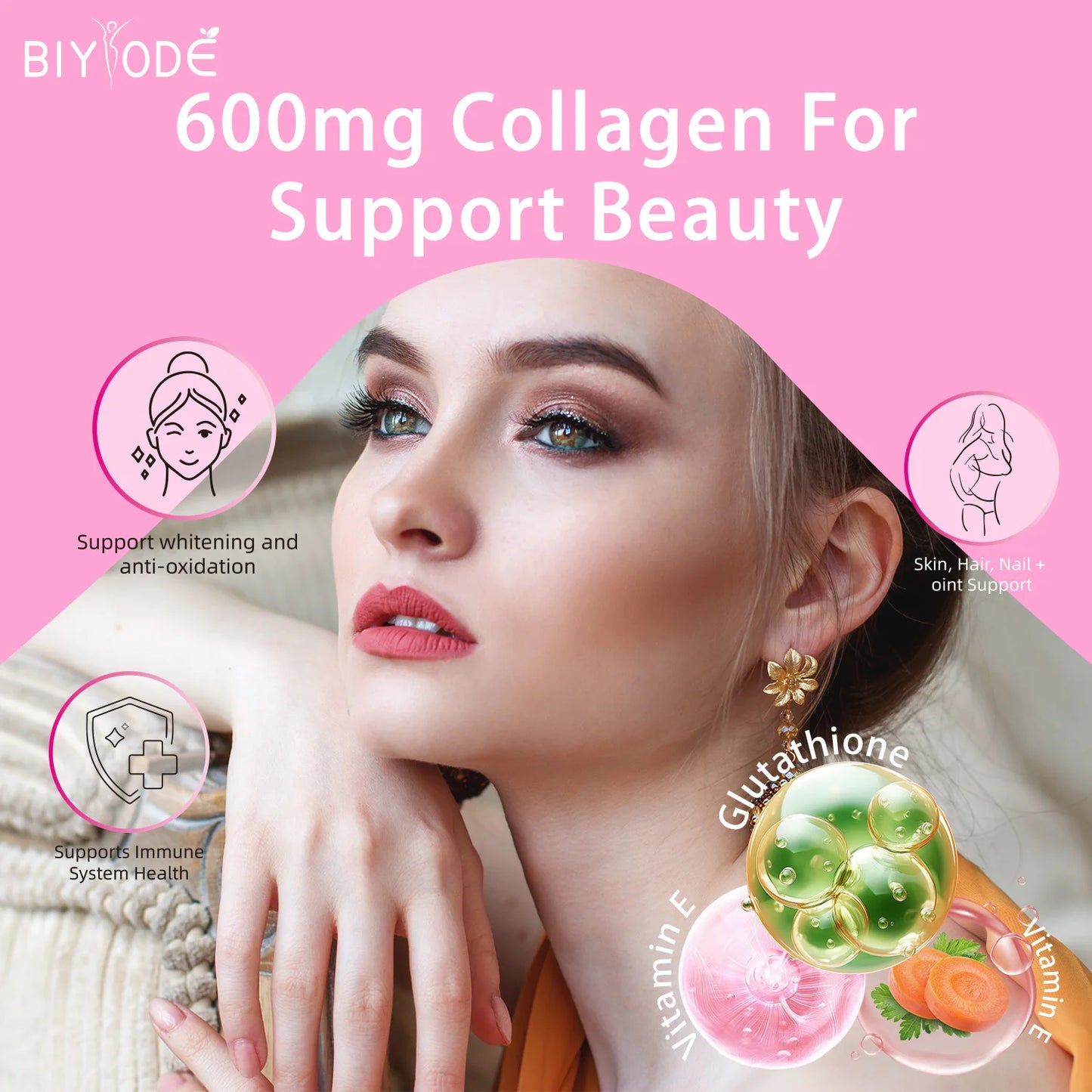 Custom oem odm private label collagen + vitamins + glutathione beauty supplement skin whitening collagen jelly