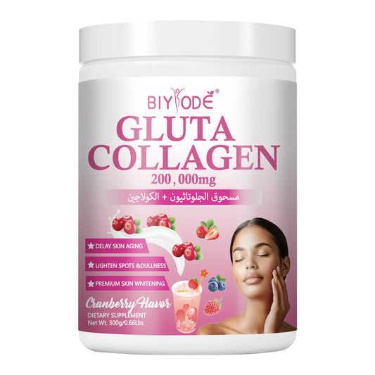 Factory Supply Gluta Collagen Powder 300g Custom Formula OEM ODM Private Label Beauty Supplement