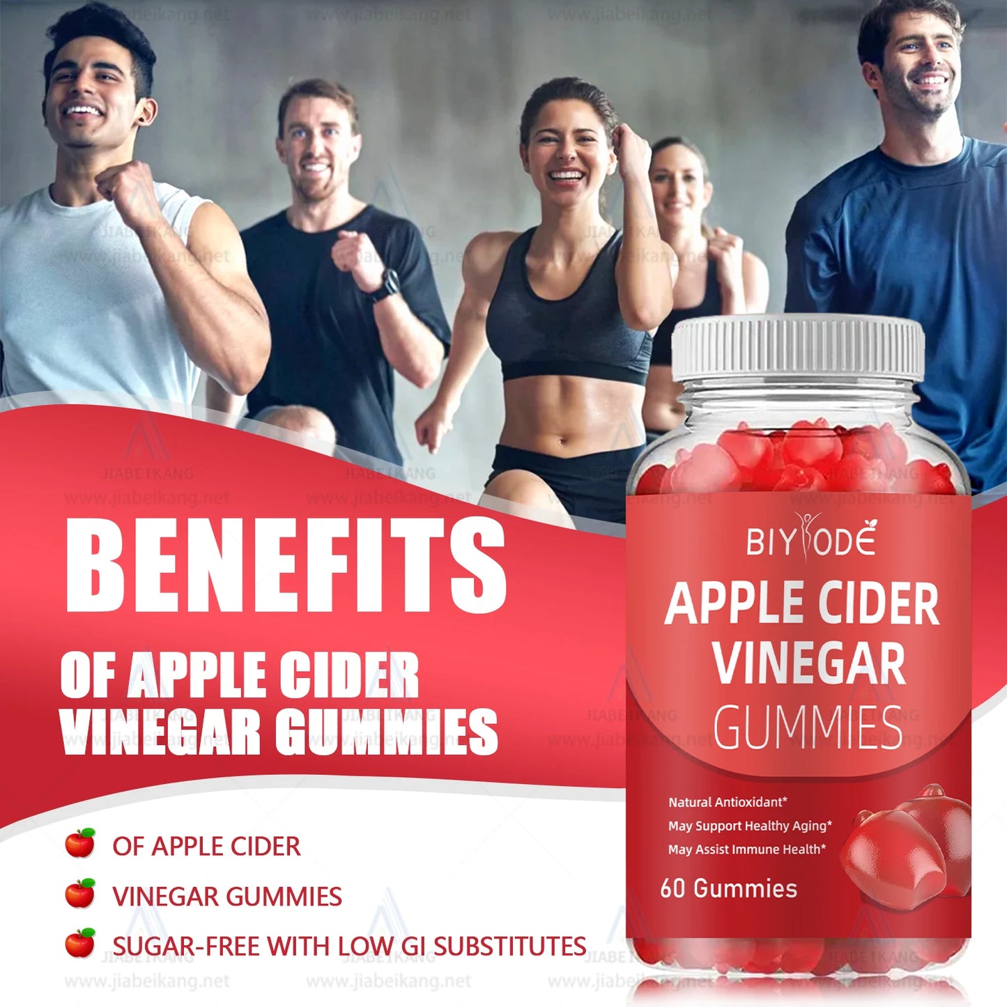 Apple Cider Vinegar Natural Plant Extract Burn Fat Product health care supplement Detox Gummies Candy