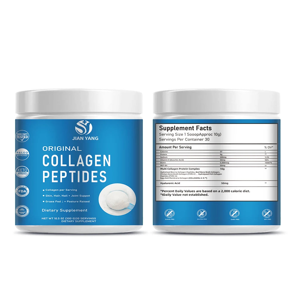 custom logo label supplement manufacturer multi collagen peptides powder