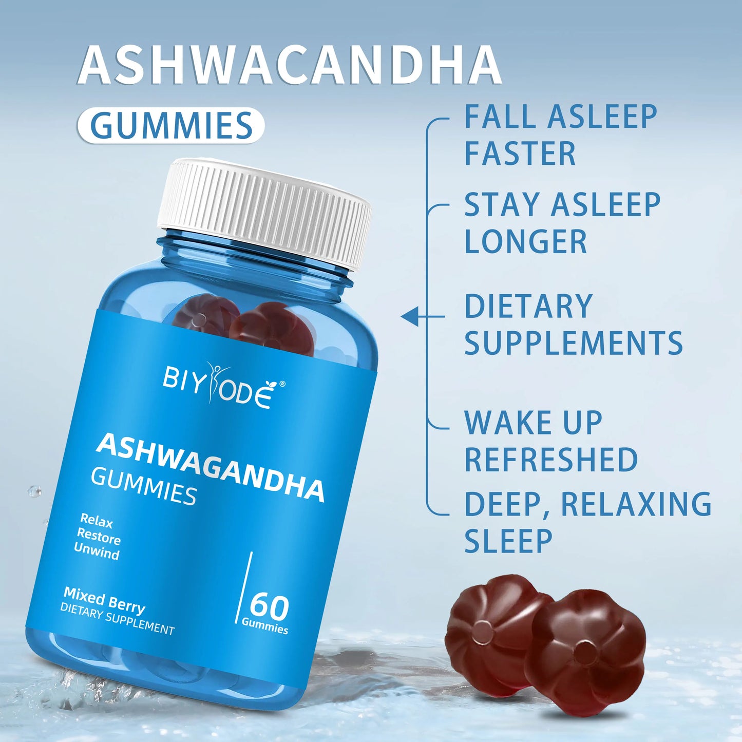 OEM ODM custom private label supplement manufacturer ashwagandha gummies