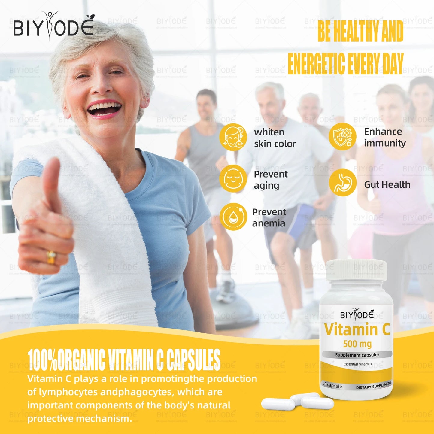 Biyode effective formula fast shipping wholesale capsules vitamin c supplement for skin whitening