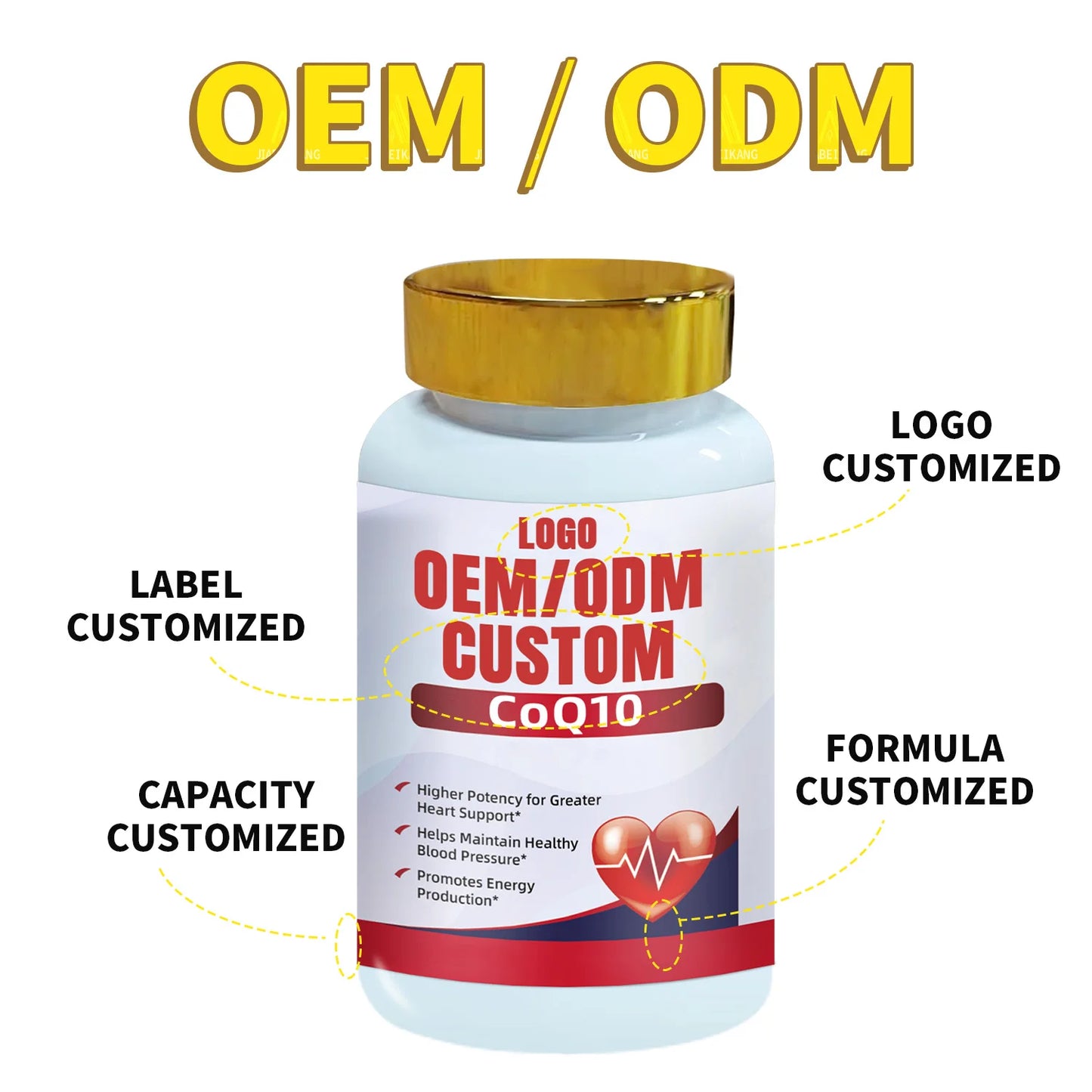 Custom CoQ10 Supplement Softgels 300mg Private Label Manufacturing Partner