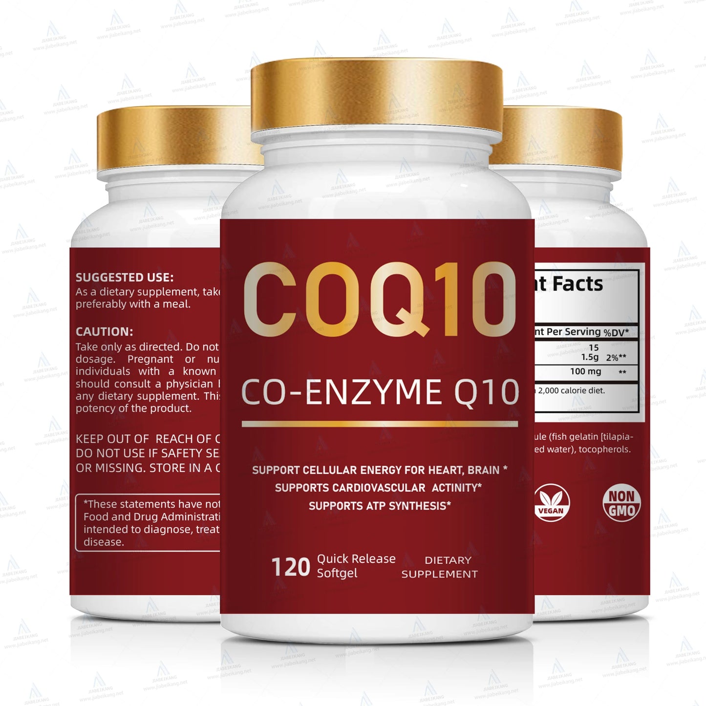 Health supplement Coenzyme Q10 softgel 98% CoQ10 powder capsule