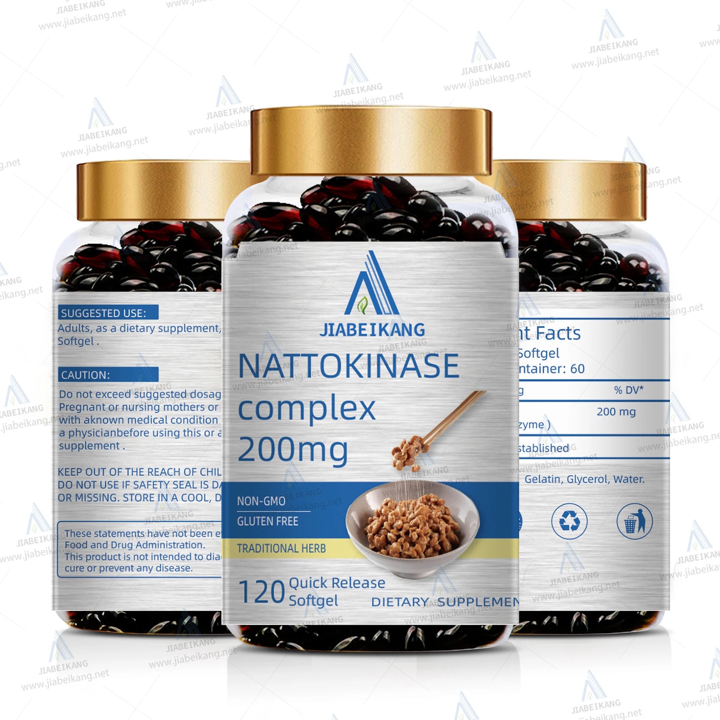 Nutrifirst Custom Label Thrombus Dissolve Supplements Organic Natto Extract Nattokinase 5000FU Capsules