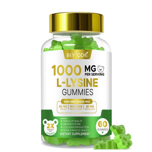 Custom Private Label L-Lysine Gummies Sugar Free Watermelon Flavor Daily Nutrition Supplement