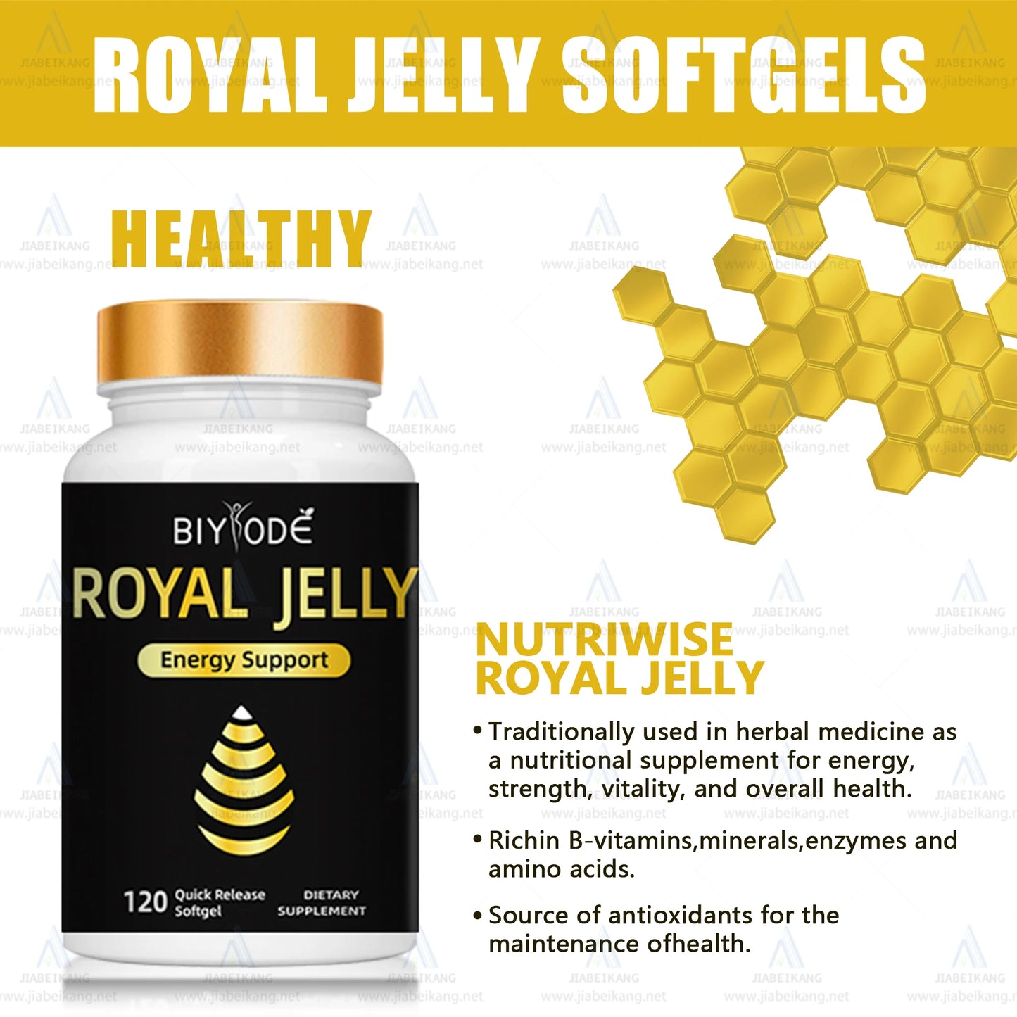 Health Products Royal Jelly Supplement Softgel Capsules