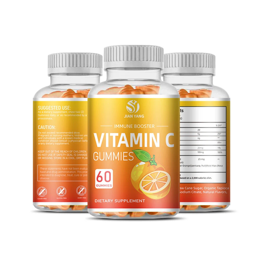 OEM ODM Private Label Vitamin C Gummies Factory Supply Vegan Sugar-Free Antioxidant Supplement GMP Certified Kosher Approved Daily Immune Support Gummies Wholesale