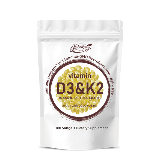 GMP COA HALAL NSF certificated factory vitamin d3 k2 softgel