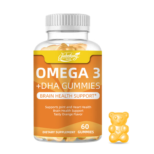 DHA Fish Oil Gummies Omega 3 Candy Gummy Heart and Brain Health Supplements